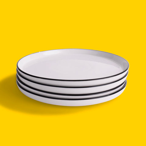 Retro Dinner Plate Set | 4 Pack